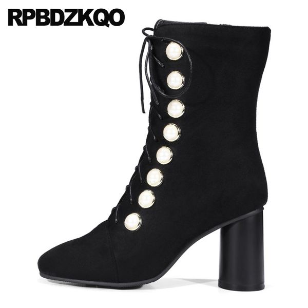 13 45 thick shoes suede square toe chunky big size short ankle black women boots winter 2019 lace up high heel 12 44 plus
13 45 thick shoes suede square toe chunky big size short ankle black women boots winter 2019 lace up high heel 12 44 plus
