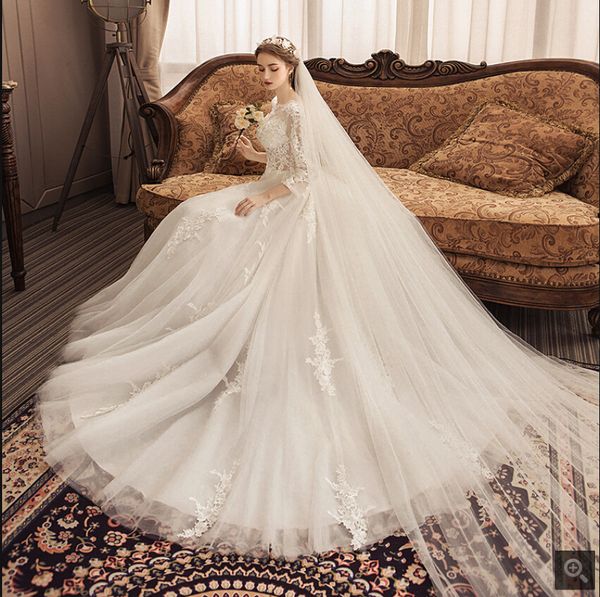 2019 robe de soiree white lace appliques ball gown wedding dress 3/4 sleeve modest princess puffy corset plus size wedding gowns sale
2019 robe de soiree white lace appliques ball gown wedding dress 3/4 sleeve modest princess puffy corset plus size wedding gowns sale