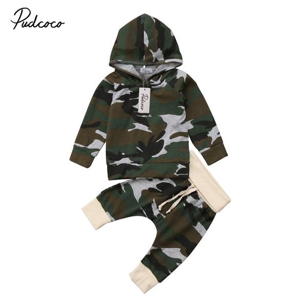 2pcs новорожденных дети baby boy камуфляж с капюшоном футболка с tops одежда и брюки нарядов детской одежды костюмы для мальчиков, White
2pcs новорожденных дети baby boy камуфляж с капюшоном футболка с tops одежда и брюки нарядов детской одежды костюмы для мальчиков, White