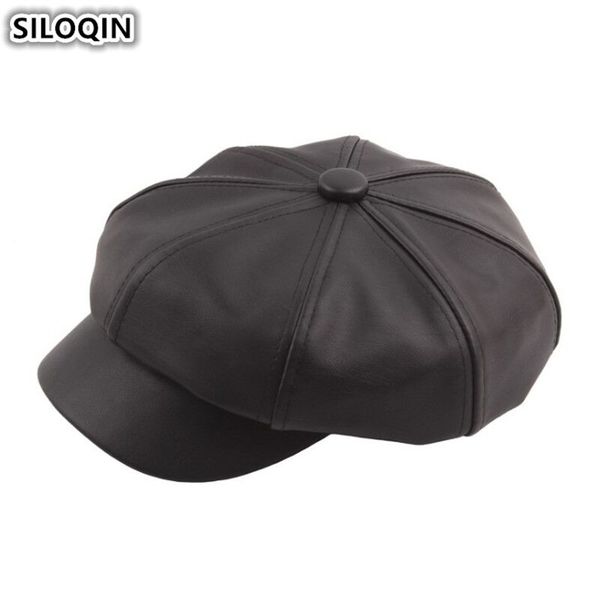 siloqin snapback caps for women autumn women's hat pu imitation leather berets solid elegant fashion female bone winter hats new, Blue;gray
siloqin snapback caps for women autumn women's hat pu imitation leather berets solid elegant fashion female bone winter hats new, Blue;gray