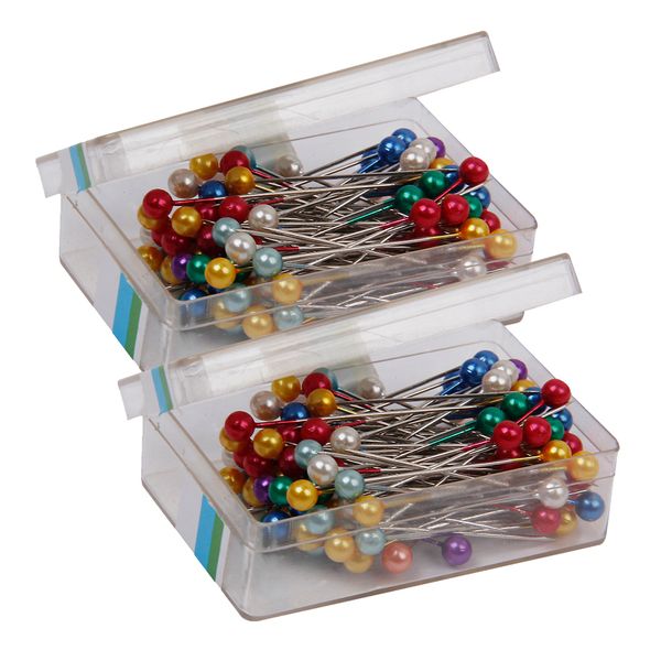 2 box 160pcs dressmaking sewing pin pearl head corsage weddings florists craft, Black
2 box 160pcs dressmaking sewing pin pearl head corsage weddings florists craft, Black