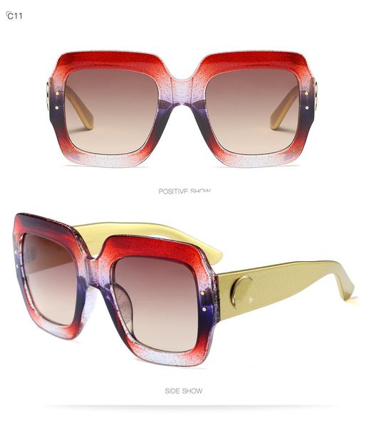 new quality fashion tricolor frame sunglasses custom noble color crystal tide cool eyeglasses acrylic lens metal plastic frame oversized gla, White;black
new quality fashion tricolor frame sunglasses custom noble color crystal tide cool eyeglasses acrylic lens metal plastic frame oversized gla, White;black