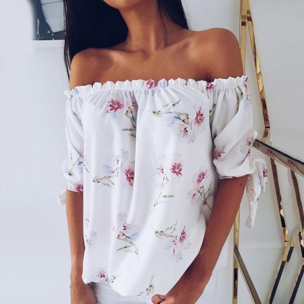 women off shoulder blouse shirt floral new lady loose flower print shirt summer fashion long sleeve slash neck shirts, White
women off shoulder blouse shirt floral new lady loose flower print shirt summer fashion long sleeve slash neck shirts, White