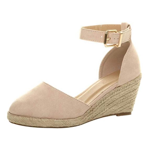 women girls wedges sandals buckle ankle strap sandals shoes 2019 summer weaving breathable shoes belt buckle heels, Black
women girls wedges sandals buckle ankle strap sandals shoes 2019 summer weaving breathable shoes belt buckle heels, Black