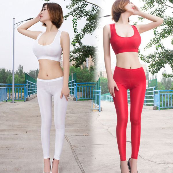 women ice silk smooth transparent pencil pants candy color see through elastic skinny leggings glossy low waist pants plus size, Black
women ice silk smooth transparent pencil pants candy color see through elastic skinny leggings glossy low waist pants plus size, Black