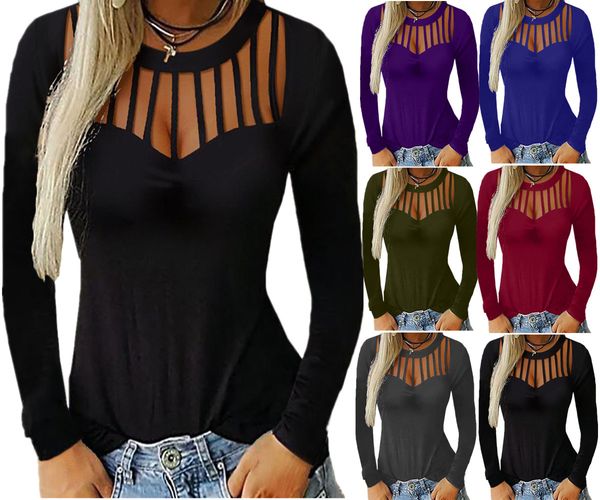 fashion vêtements de femme womens shirts women designer clothes t shirts clothing hollowing out t-shirt with long sleeves crop, White
fashion vêtements de femme womens shirts women designer clothes t shirts clothing hollowing out t-shirt with long sleeves crop, White