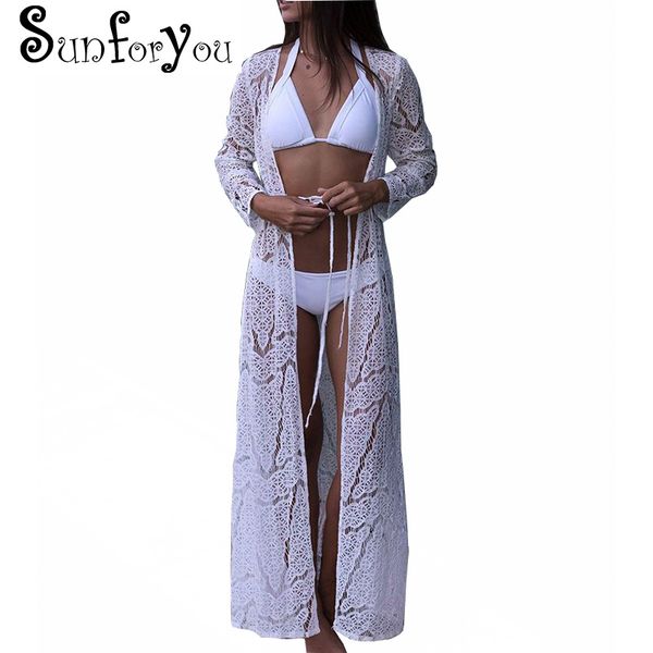 beach cover up women lace crochet bikini long cover up pareos para playa tunics for beach robe de plag bathing suit ups, Blue;gray
beach cover up women lace crochet bikini long cover up pareos para playa tunics for beach robe de plag bathing suit ups, Blue;gray