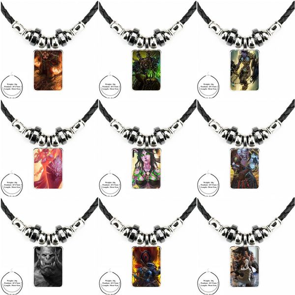 wows world of warcrafts horde for girls gifts black leather bead pendant jewelry glass cabochon choker long pendant necklace, Silver
wows world of warcrafts horde for girls gifts black leather bead pendant jewelry glass cabochon choker long pendant necklace, Silver