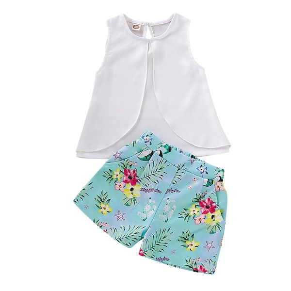 toddler kids girls 1-4y clothes sets vest t-shirt shorts pants outfits set sunsuit clothes, White
toddler kids girls 1-4y clothes sets vest t-shirt shorts pants outfits set sunsuit clothes, White