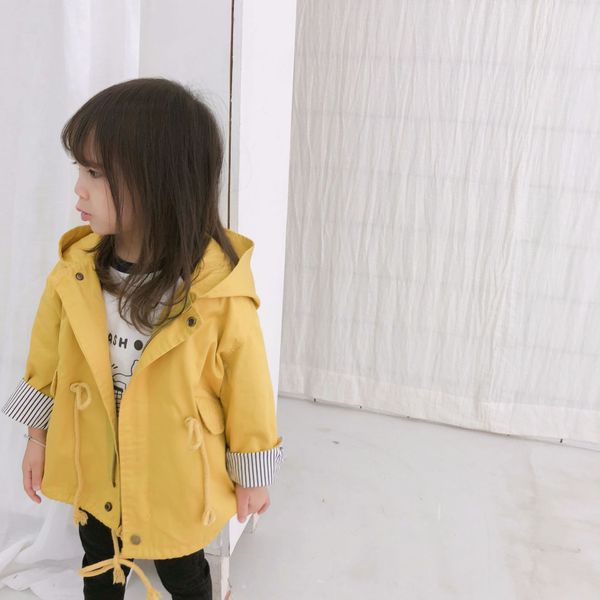 Children Trench Coats For Girls Long Windbreaker Children Clothing Fall Hooded Kids Clothes School Outfits yellow, Gold
Children Trench Coats For Girls Long Windbreaker Children Clothing Fall Hooded Kids Clothes School Outfits yellow, Gold