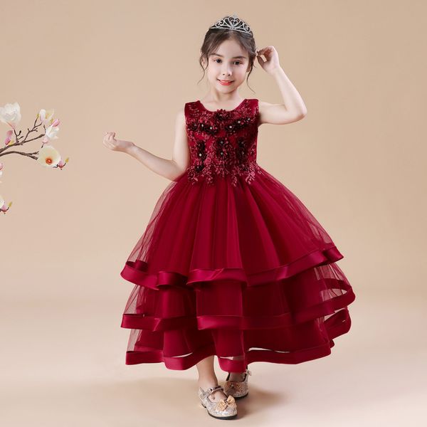 yuluosha girls pageant dresses lace sashes tiered sleeveless ball gown flower girls dresses for party and wedding flower dress, Red;yellow
yuluosha girls pageant dresses lace sashes tiered sleeveless ball gown flower girls dresses for party and wedding flower dress, Red;yellow