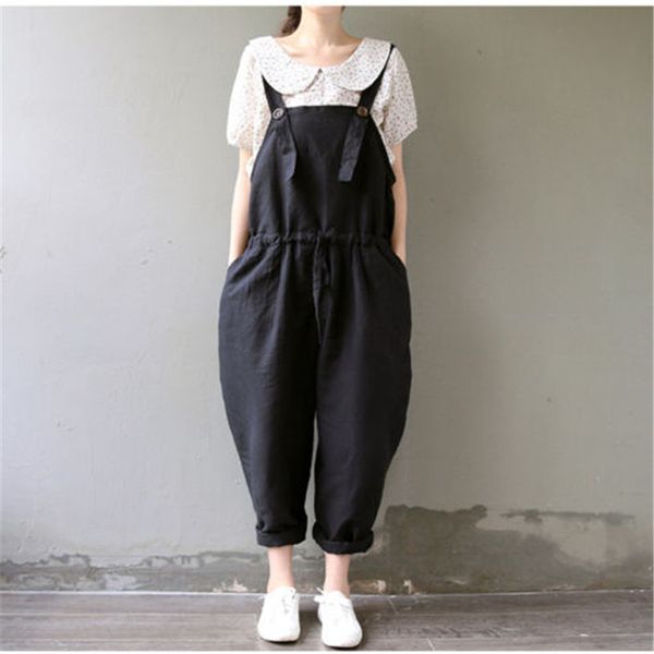 plus size women oversize sleeveless dungaree long harem trousers stylish womens long loose strap jumpsuits preppy style overalls, Black;white
plus size women oversize sleeveless dungaree long harem trousers stylish womens long loose strap jumpsuits preppy style overalls, Black;white