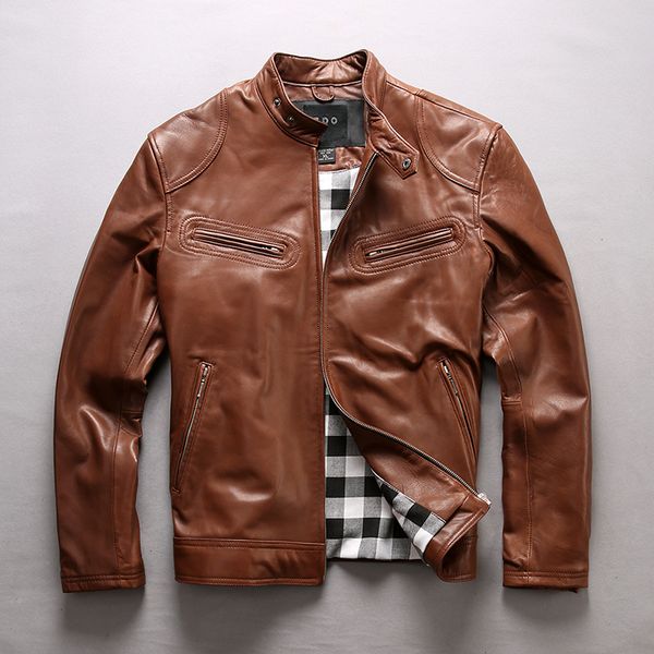 men's super large size jackets cow leather brand vintage motorcycle biker jacket for male designer retro classic zipper coats, Black
men's super large size jackets cow leather brand vintage motorcycle biker jacket for male designer retro classic zipper coats, Black