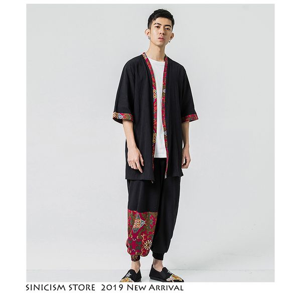 sinicism store men's sets red streewear cotton linen tracksuit male summer men clothing 2019 chinese style track suit fashions, Gray
sinicism store men's sets red streewear cotton linen tracksuit male summer men clothing 2019 chinese style track suit fashions, Gray
