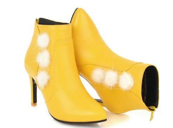 2019 women's boots in winter with new style high heel fine heel pointed end @7045, Black
2019 women's boots in winter with new style high heel fine heel pointed end @7045, Black