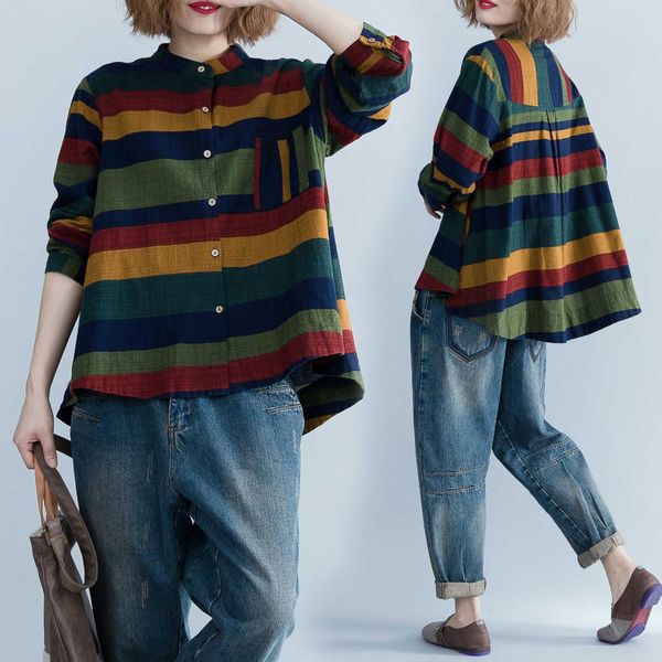 hit color shirt woman extra baggage mm2019 western style dress will the code is thin, all-round, cotton and linen lead jacket, Black;brown
hit color shirt woman extra baggage mm2019 western style dress will the code is thin, all-round, cotton and linen lead jacket, Black;brown