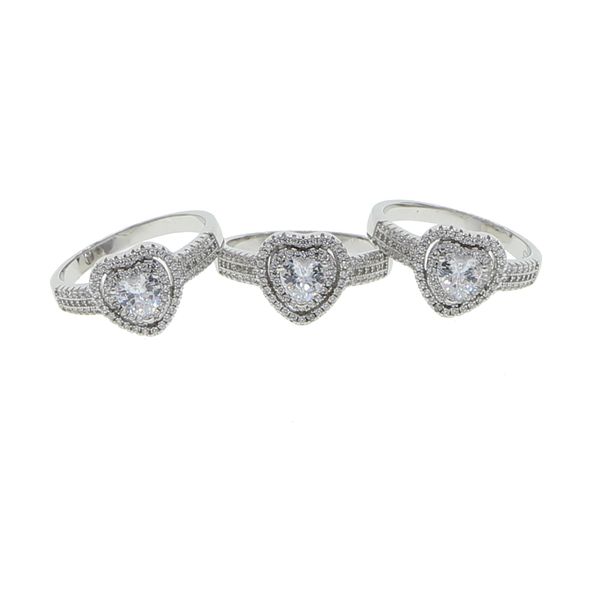 100% 925 sterling silver cute heart love female zircon stone ring women valentine's day gift promise engagement wedding jewelry, Slivery;golden
100% 925 sterling silver cute heart love female zircon stone ring women valentine's day gift promise engagement wedding jewelry, Slivery;golden
