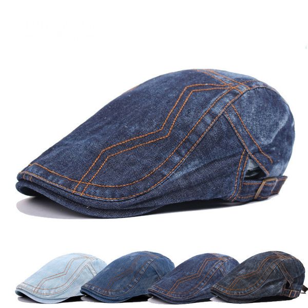 spring summer cowboy outdoor adjustable beret denim beret caps bones flat sun cap for cowboy jeans hats for men, Blue;gray
spring summer cowboy outdoor adjustable beret denim beret caps bones flat sun cap for cowboy jeans hats for men, Blue;gray