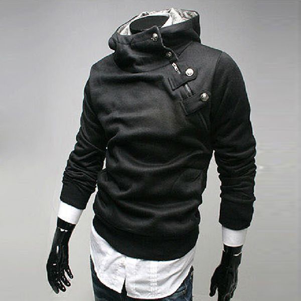 new men's casual sweatshirt hoodie side zipper parka hoodie men's casual wear and sweatshirt, Black
new men's casual sweatshirt hoodie side zipper parka hoodie men's casual wear and sweatshirt, Black
