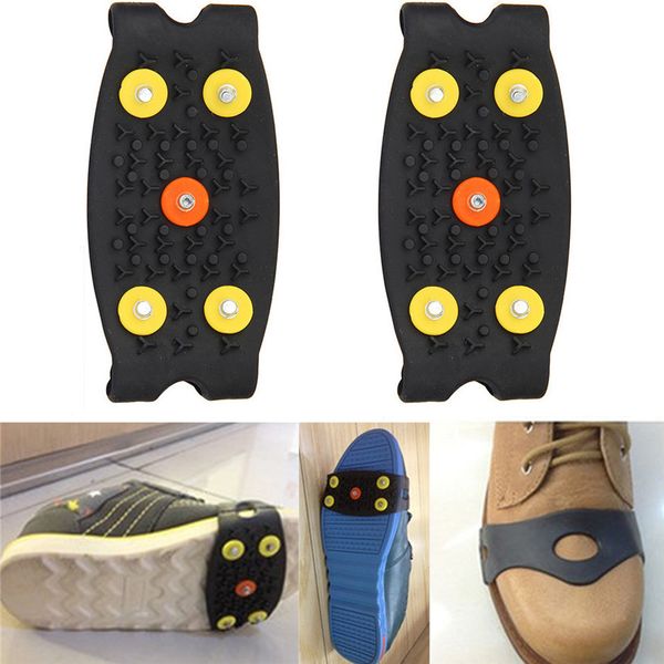 2018 anti slip ice climbing spikes grips crampon cleats 5-stud shoes cover safety & survival climbing boots accessories 4a
2018 anti slip ice climbing spikes grips crampon cleats 5-stud shoes cover safety & survival climbing boots accessories 4a