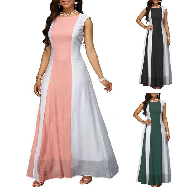 2019 summer explosion models hit color stitching irregular large swing chiffon dress female 3 colors 8 yards, Black;gray
2019 summer explosion models hit color stitching irregular large swing chiffon dress female 3 colors 8 yards, Black;gray