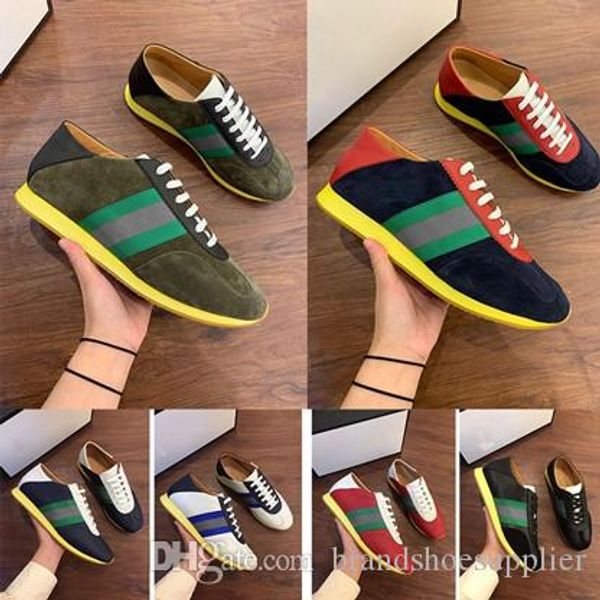 2019 new designer shoes men and women sports shoes low to help leather ace bee stripes shoes walking sports training, Black
2019 new designer shoes men and women sports shoes low to help leather ace bee stripes shoes walking sports training, Black