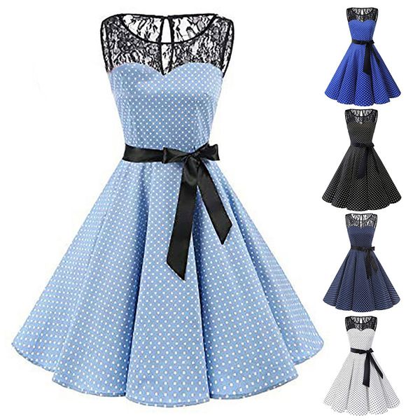 women vintage patchwork lace dresses party a-line sleeveless polka dots dresses elegant midi bow dress vestidos plus size, Black;gray
women vintage patchwork lace dresses party a-line sleeveless polka dots dresses elegant midi bow dress vestidos plus size, Black;gray