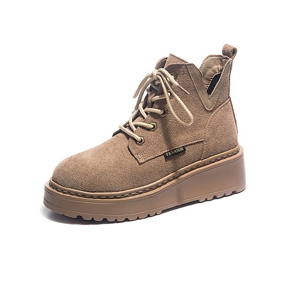 2019 winter women flat platform ankle boots leather fashion short boots thick bottom cow suede motorcycle booties snow shoes, Black
2019 winter women flat platform ankle boots leather fashion short boots thick bottom cow suede motorcycle booties snow shoes, Black