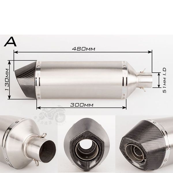 480mm motorcycle akrapovic arrow carbon fiber head exhaust pipe escape moto tmax500 tmax530 xmax300 plus long large displacement
480mm motorcycle akrapovic arrow carbon fiber head exhaust pipe escape moto tmax500 tmax530 xmax300 plus long large displacement