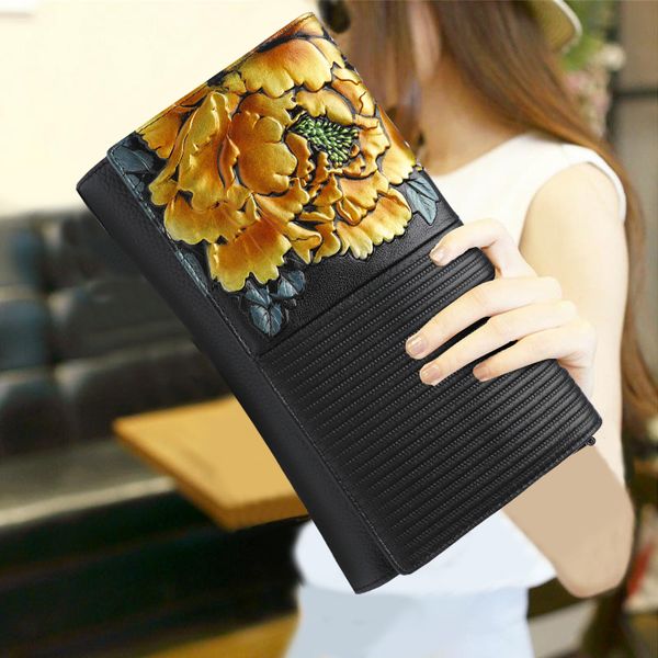 chinese style lady clutch purse genuine leather leather flower pattern vintage envelope bag wallet shoulder messenger bags
chinese style lady clutch purse genuine leather leather flower pattern vintage envelope bag wallet shoulder messenger bags