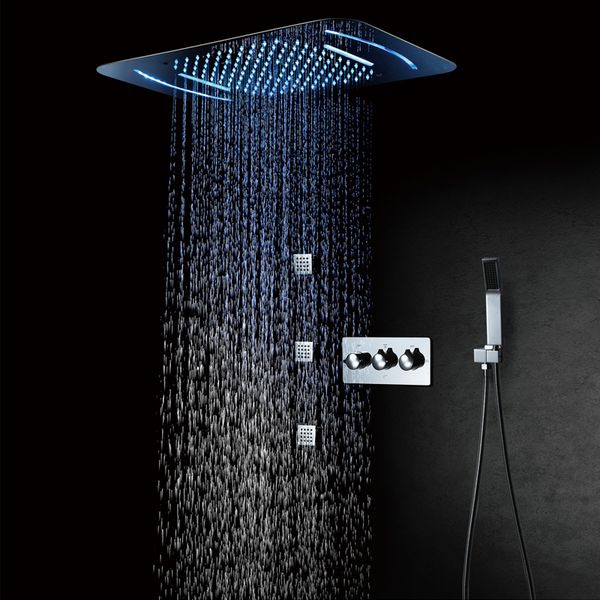 led shower head 580*380mm waterfall rainfall shower bathroom brass shower faucets unit massage phone control light color
led shower head 580*380mm waterfall rainfall shower bathroom brass shower faucets unit massage phone control light color