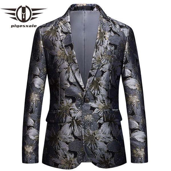 plyesxale floral blazer men 2018 brand clothing mens blazer slim fit suit jacket 5xl 6xl men's prom party blazers man coat q393, White;black
plyesxale floral blazer men 2018 brand clothing mens blazer slim fit suit jacket 5xl 6xl men's prom party blazers man coat q393, White;black