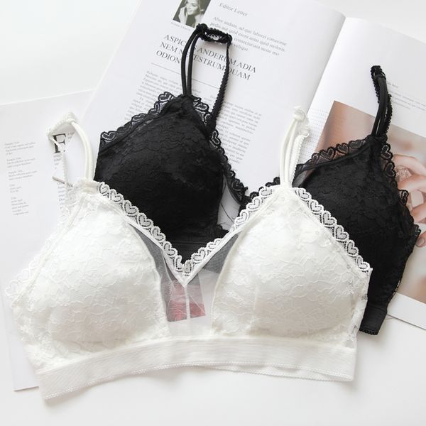 new women cropped lace padded bra fashion wireless tube 3/4 cup brassiere underwear detachable pad bra, Red;black
new women cropped lace padded bra fashion wireless tube 3/4 cup brassiere underwear detachable pad bra, Red;black