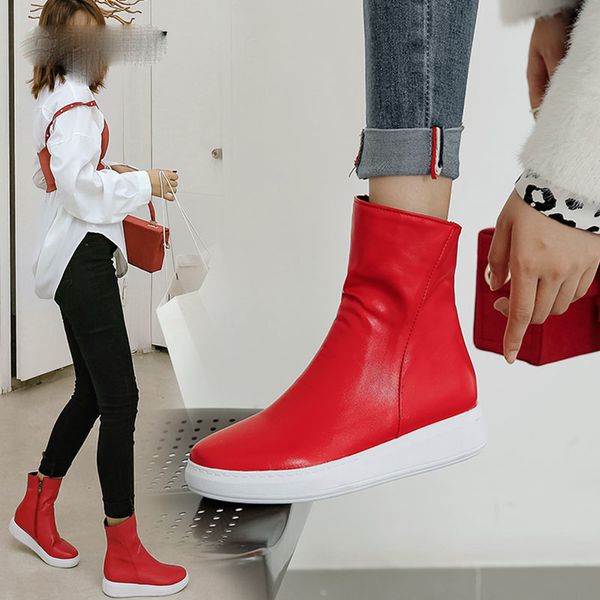 womens shoes woman new pu leather snow boots women winter red white black boots round toe ankle flat footwear
womens shoes woman new pu leather snow boots women winter red white black boots round toe ankle flat footwear