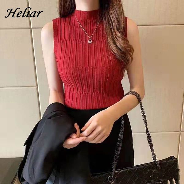 heliar women solid knitted vest skinny female tank ladies turtleneck slim female night club 2020 summer, White
heliar women solid knitted vest skinny female tank ladies turtleneck slim female night club 2020 summer, White