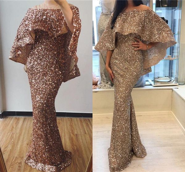 arabic 2020 sparkly rose gold sequined evening dresses off shoulder mermaid split prom long formal party pageant gowns dubai robe de soiree, Black;red
arabic 2020 sparkly rose gold sequined evening dresses off shoulder mermaid split prom long formal party pageant gowns dubai robe de soiree, Black;red