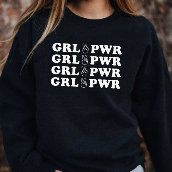 ост pwr crewneck толстовка женщины girl power феминистская толстовки осень с длинным рукавом пуловер tops плюс размер перемычки dropshipping, Black
ост pwr crewneck толстовка женщины girl power феминистская толстовки осень с длинным рукавом пуловер tops плюс размер перемычки dropshipping, Black