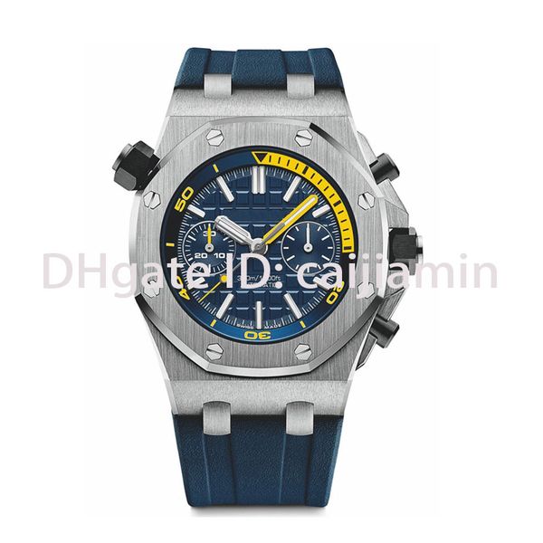 caijiamin-mens watch 42mm rubber strap sport vk chronograph wristwatch colorful watch 5atm waterproof orologio di lusso, Slivery;brown
caijiamin-mens watch 42mm rubber strap sport vk chronograph wristwatch colorful watch 5atm waterproof orologio di lusso, Slivery;brown
