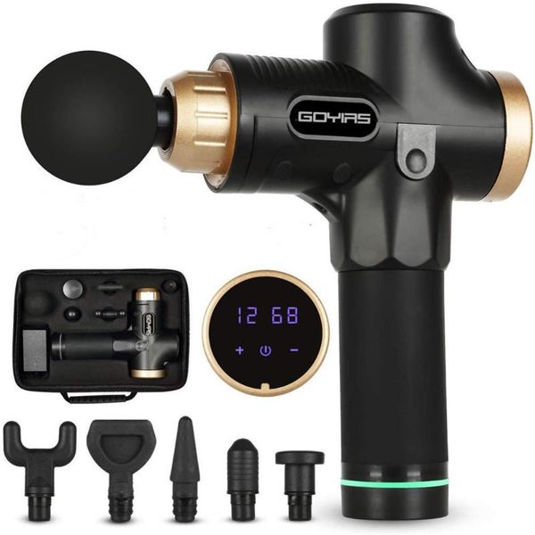 massage gun cordless percussion massager quiet powerful 6 massage heads 30 speed for muscle ache pain tension
massage gun cordless percussion massager quiet powerful 6 massage heads 30 speed for muscle ache pain tension