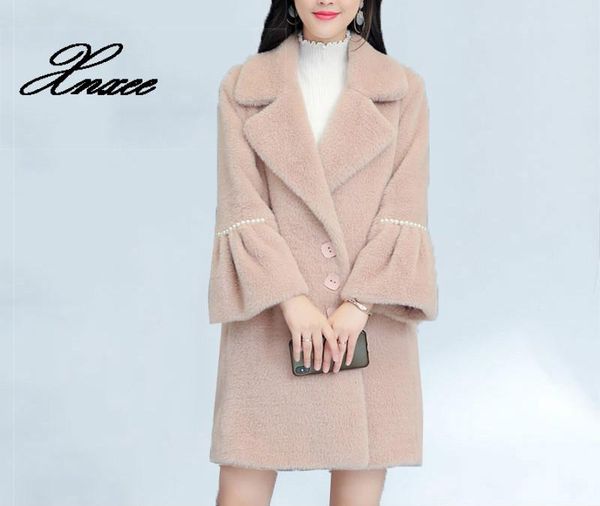 women woolen coat winter fur coats 2019 new lapel fur jackets plus size women clothing ladies long coat, Black
women woolen coat winter fur coats 2019 new lapel fur jackets plus size women clothing ladies long coat, Black