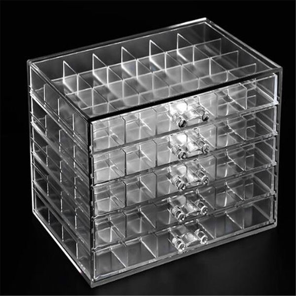 120 grids deskstorage box excellent acrylic nail polish rack nail accessories holder applicable to nail jewelry display d240, Silver
120 grids deskstorage box excellent acrylic nail polish rack nail accessories holder applicable to nail jewelry display d240, Silver