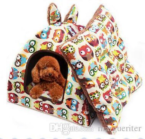 rabbit ear shape pet yurt house creative dog kennel cat nest puppy teddy bed small animal home