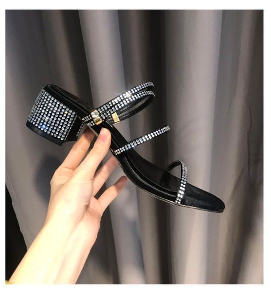 slippers kmeioo summer fashion beach shoes woman jewel sandals outside slip-on chunky heels crystal block heel slides, Black
slippers kmeioo summer fashion beach shoes woman jewel sandals outside slip-on chunky heels crystal block heel slides, Black