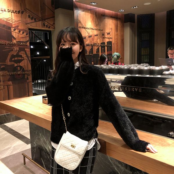 lychee girls solid color single breasted sweaters female long sleeve o neck sweaters autumn winter casual women, White;black
lychee girls solid color single breasted sweaters female long sleeve o neck sweaters autumn winter casual women, White;black