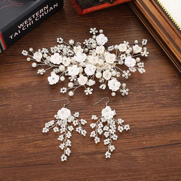 simulated pearl white flower hairpins hair pin earrings set bridal headpiece wedding hair accessories jewelry sets for women sl, Slivery;golden
simulated pearl white flower hairpins hair pin earrings set bridal headpiece wedding hair accessories jewelry sets for women sl, Slivery;golden