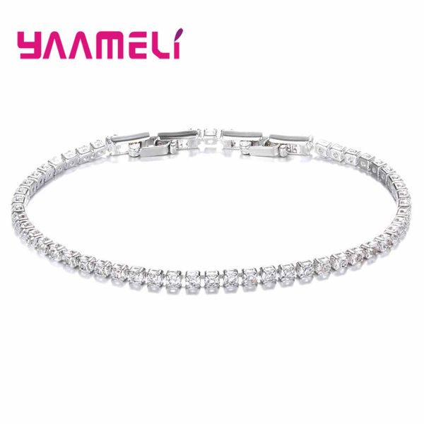 trendy love gifts 925 pure clear crystal prong setting link chain for sale fashion charm bracelets for women, Black
trendy love gifts 925 pure clear crystal prong setting link chain for sale fashion charm bracelets for women, Black