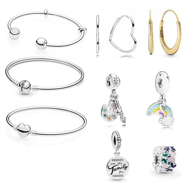 2019 fashion classic new true uniqueness bangle bracelet original 925 sterling silver diy luxury jewelry female bracelet pendant, Black
2019 fashion classic new true uniqueness bangle bracelet original 925 sterling silver diy luxury jewelry female bracelet pendant, Black