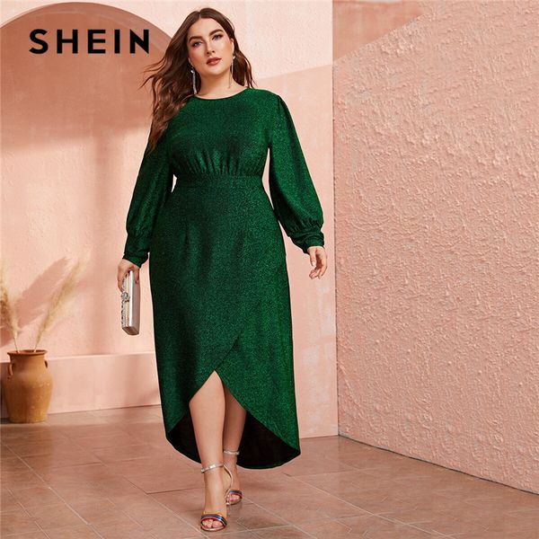 shein plus size green lantern sleeve wrap dip hem glitter maxi dress women autumn high waist a line party glamorous dresses, Black;gray
shein plus size green lantern sleeve wrap dip hem glitter maxi dress women autumn high waist a line party glamorous dresses, Black;gray