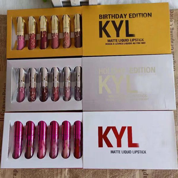 fashion brand matte liquid lip gloss gold/silver/red lipsticks makeup gift 6pcs birthday & festival lipgloss lip gloss cosmetics set 
fashion brand matte liquid lip gloss gold/silver/red lipsticks makeup gift 6pcs birthday & festival lipgloss lip gloss cosmetics set