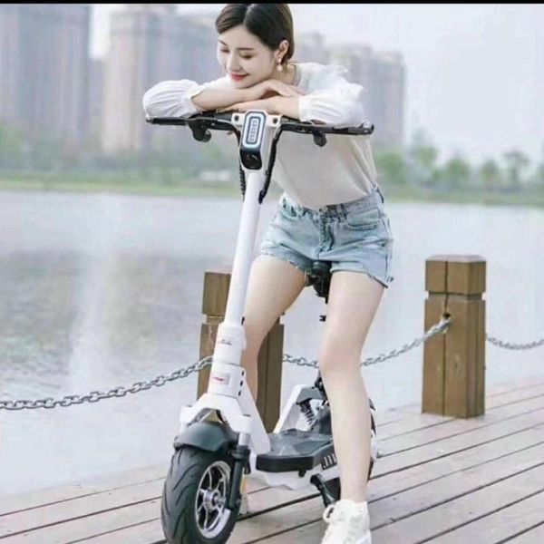 10inch foldable electric scooter with seat 48v400w motor 48v12ah battery front+rear disc brake
10inch foldable electric scooter with seat 48v400w motor 48v12ah battery front+rear disc brake